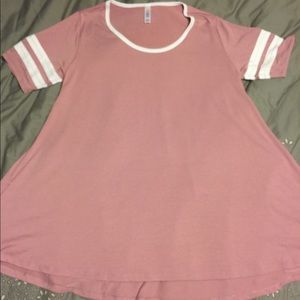 Lularoe Perfect T Small Rose/ Mauve EUC